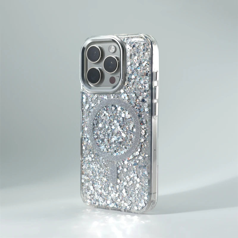 Glitter MagSafe Shockproof Case for iPhone 12/13/14 Pro & Pro Max