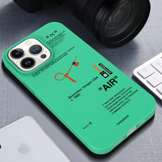 Degrade Silicone Soft Case for iPhone 14–15 – Anti-Drop Shoe Laces Design