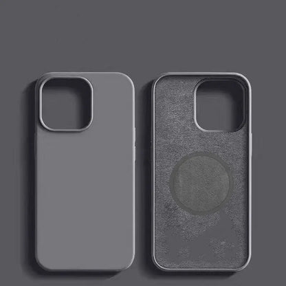 Liquid Silicone Magnetic Case for iPhone 11 12 13 Pro Max MagSafe Wireless