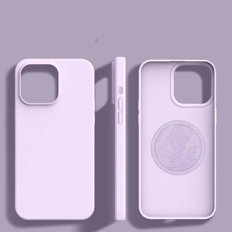 Liquid Silicone Magnetic Case for iPhone 11 12 13 Pro Max MagSafe Wireless