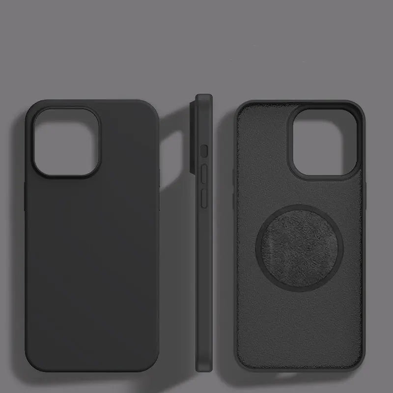 Liquid Silicone Magnetic Case for iPhone 11 12 13 Pro Max MagSafe Wireless