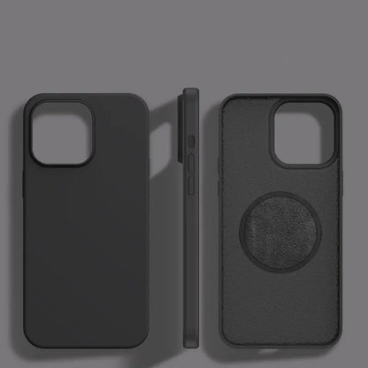 Liquid Silicone Magnetic Case for iPhone 11 12 13 Pro Max MagSafe Wireless