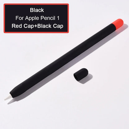 Silicone Stylus Cover for Apple Pencil 1 & 2 – Colorful Anti-Slip Case