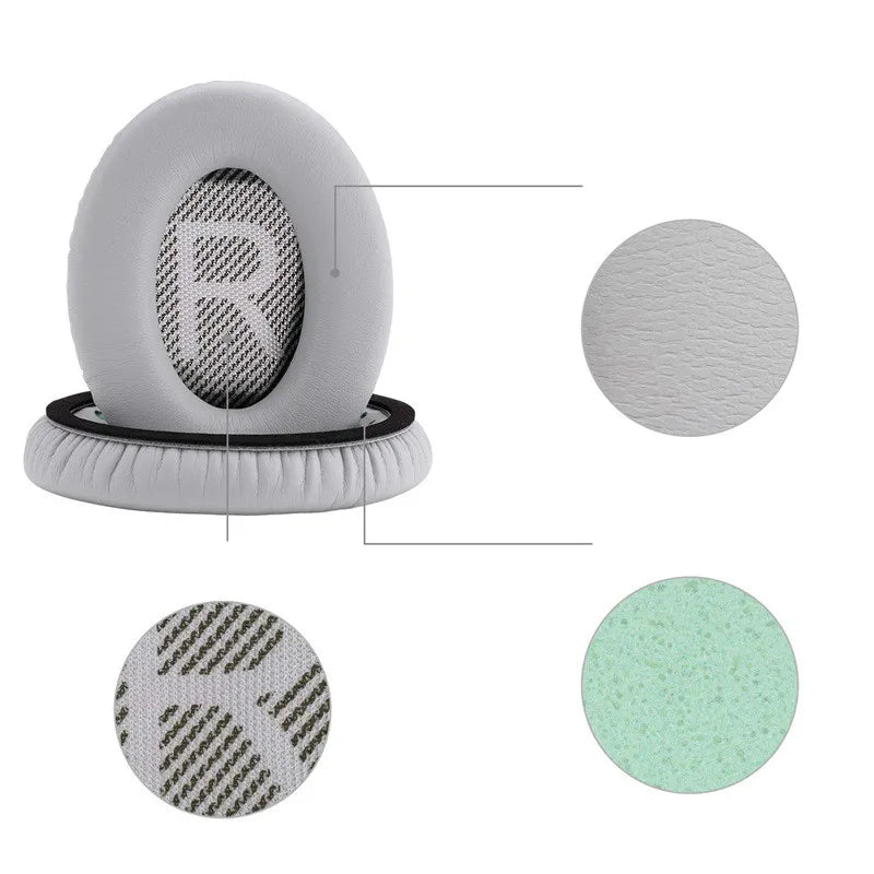 Replacement Ear Pads for Bose QC35 & QC35 II | Soft Foam Earmuff Cushions