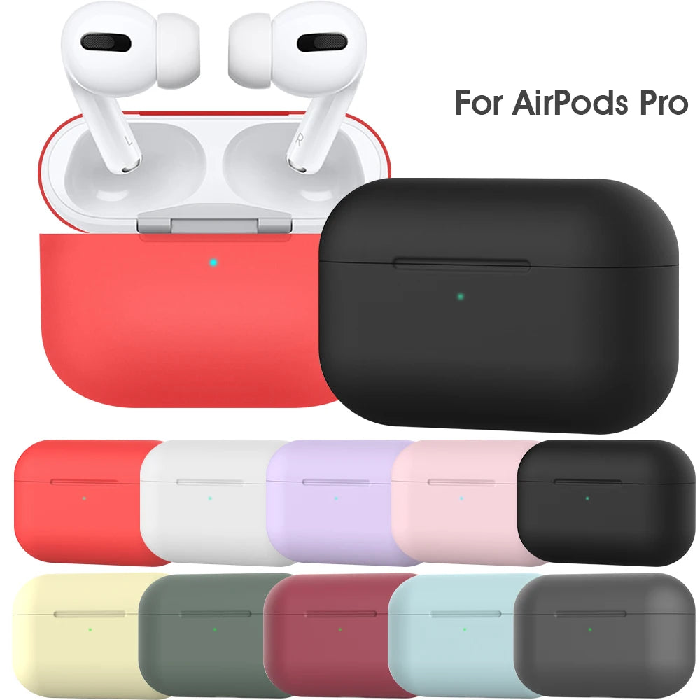 Soft Silicone Case for Apple AirPods Pro Wireless Earphone Protective Cover