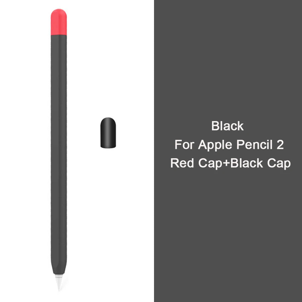 Silicone Stylus Cover for Apple Pencil 1 & 2 – Colorful Anti-Slip Case