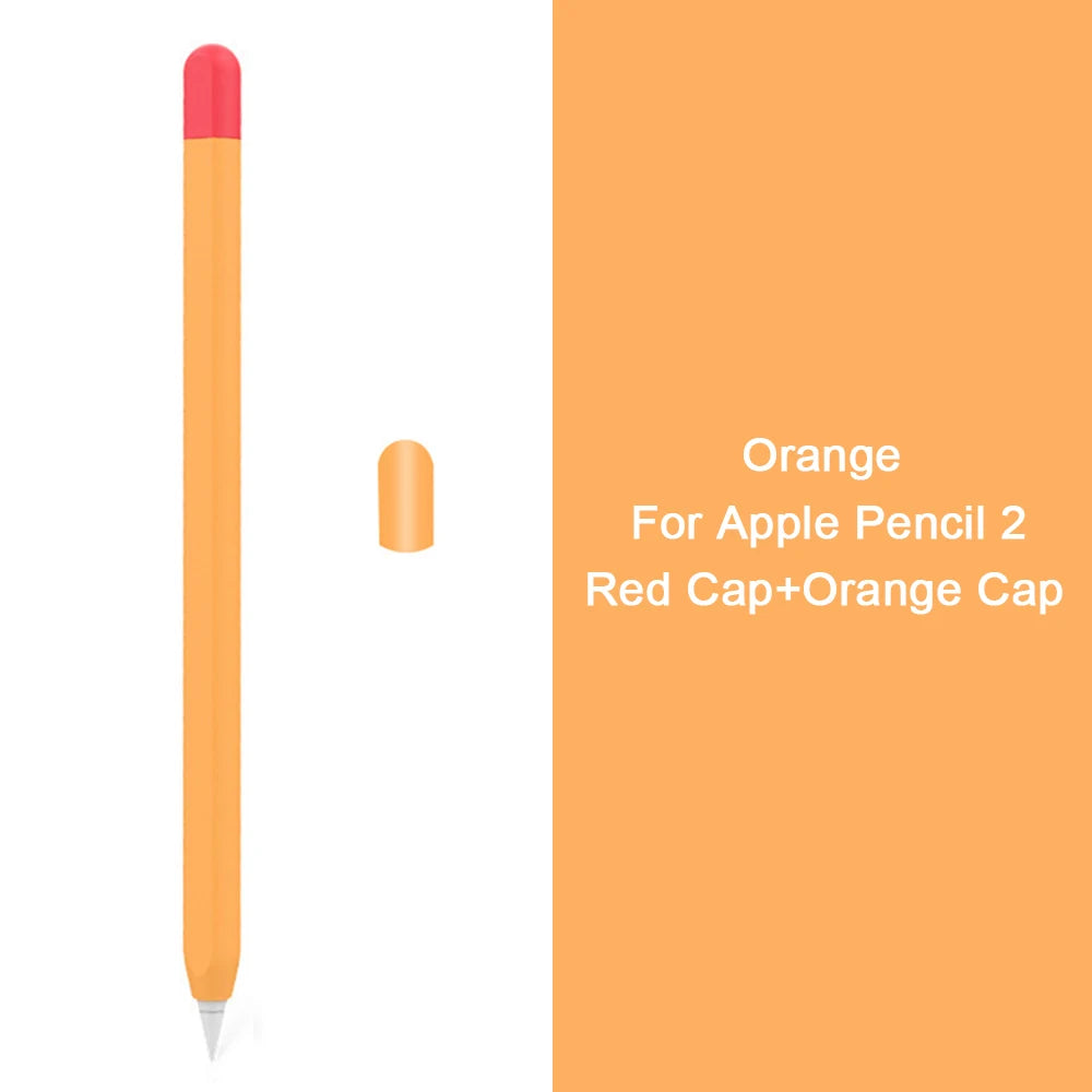 Silicone Stylus Cover for Apple Pencil 1 & 2 – Colorful Anti-Slip Case