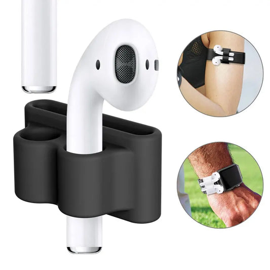 Silicone Holder Clip for AirPods – Anti-Lost Hook Compatible with Apple Watch