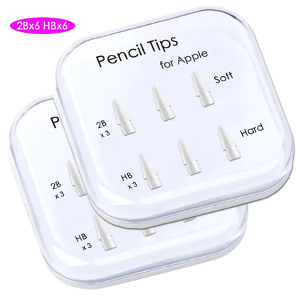 Pencil Tips for Apple Pencil 1st & 2nd Gen Double-Layer Durable iPad Nibs