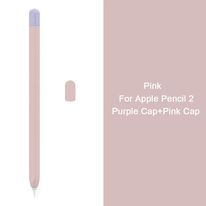 Silicone Stylus Cover for Apple Pencil 1 & 2 – Colorful Anti-Slip Case