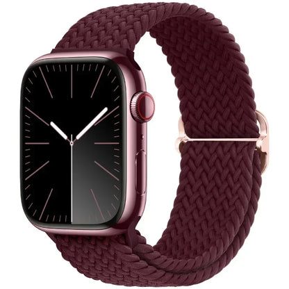 Braided Nylon Strap for Apple Watch Ultra 2/Series 10–4 Adjustable Band