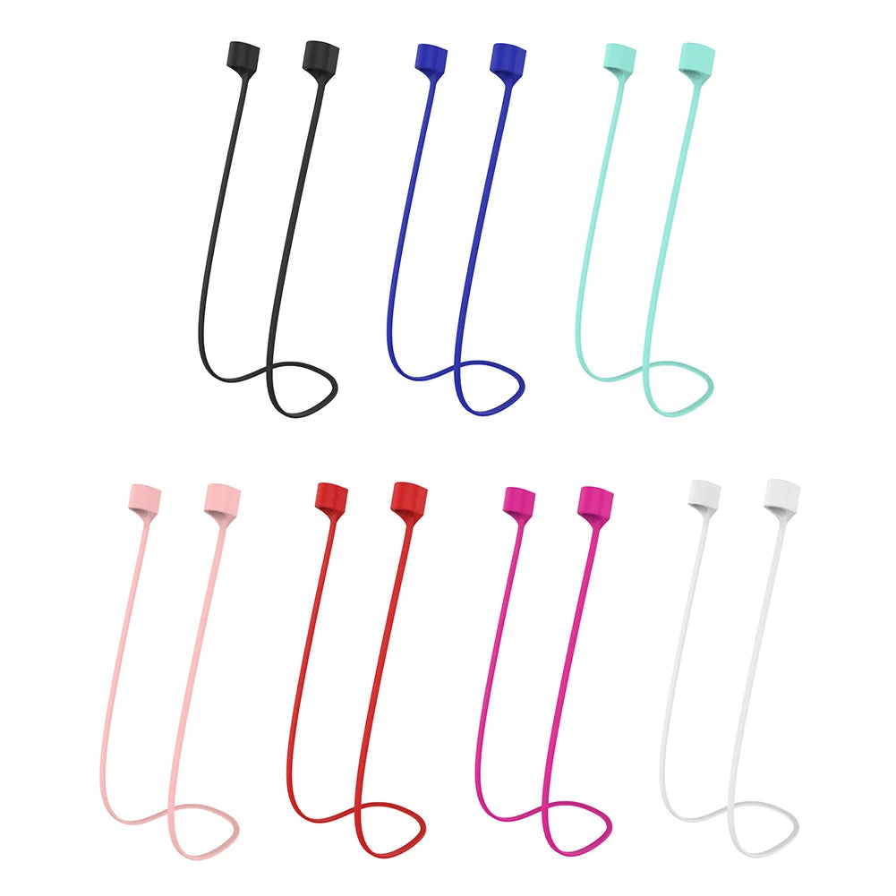 Magnetic Anti-Lost Silicone Neck Strap for AirPods 1/2/3 & Pro – Anti-Drop Cord