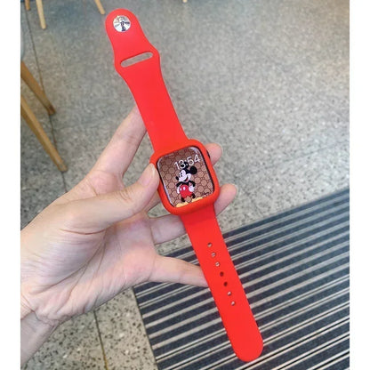 Shockproof Case with Silicone Sport Band for Apple Watch 42-45mm