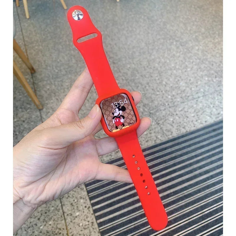 Shockproof Case + Silicone Sport Band for Apple Watch Ultra & SE