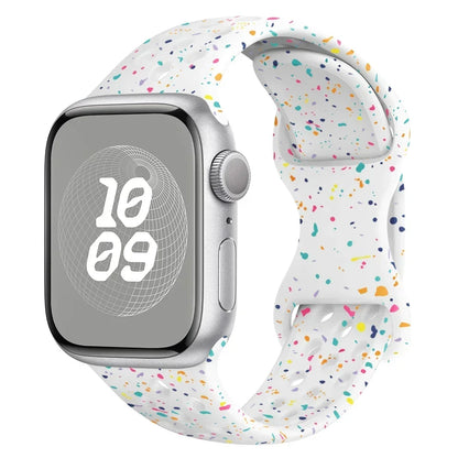 Silicone Breathable Strap for Apple Watch Series 6–9, SE, Ultra 2, 38–49mm Band