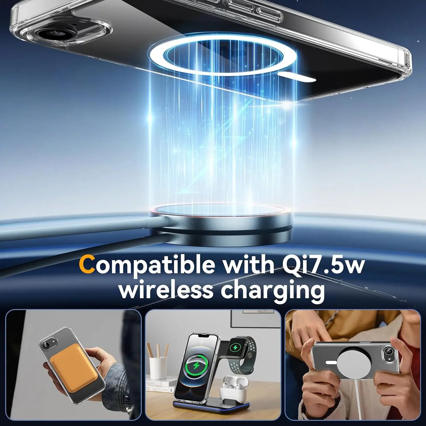 Magsafe Magnetic Wireless Charging Case for iPhone 16E 5G Shockproof Matte Cover