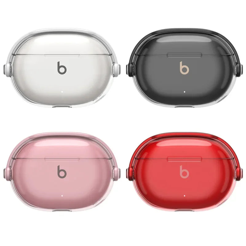 Soft Transparent Shockproof Case with Keychain for Beats Studio Buds +