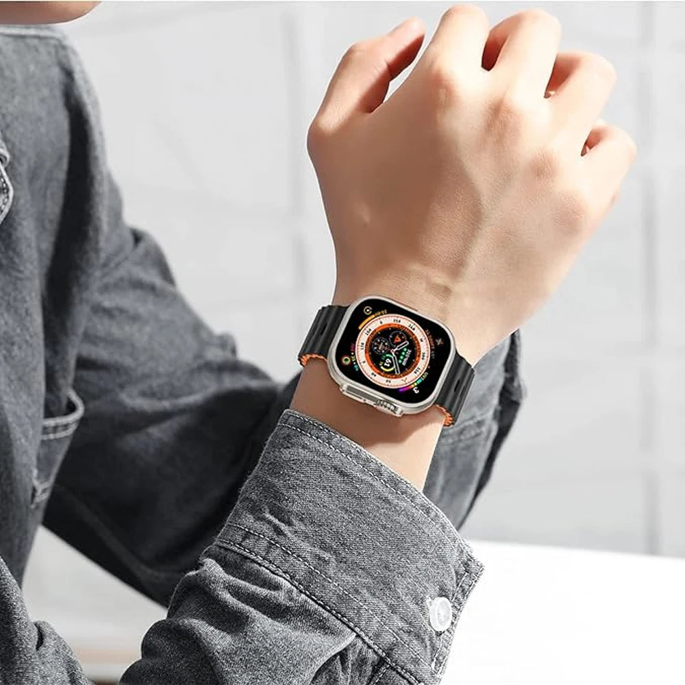 Ocean Band for Apple Watch Ultra 3/2 & Series 11–5 SE Sport Strap