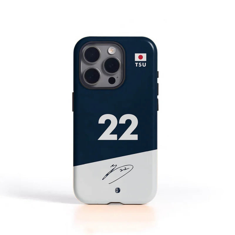 F1 No.22 Simple Glossy Case for iPhone 16 Pro Max–7 Plus | 2-in-1 Tough Cover