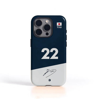 F1 No.22 Simple Glossy Case for iPhone 16 Pro Max–7 Plus | 2-in-1 Tough Cover