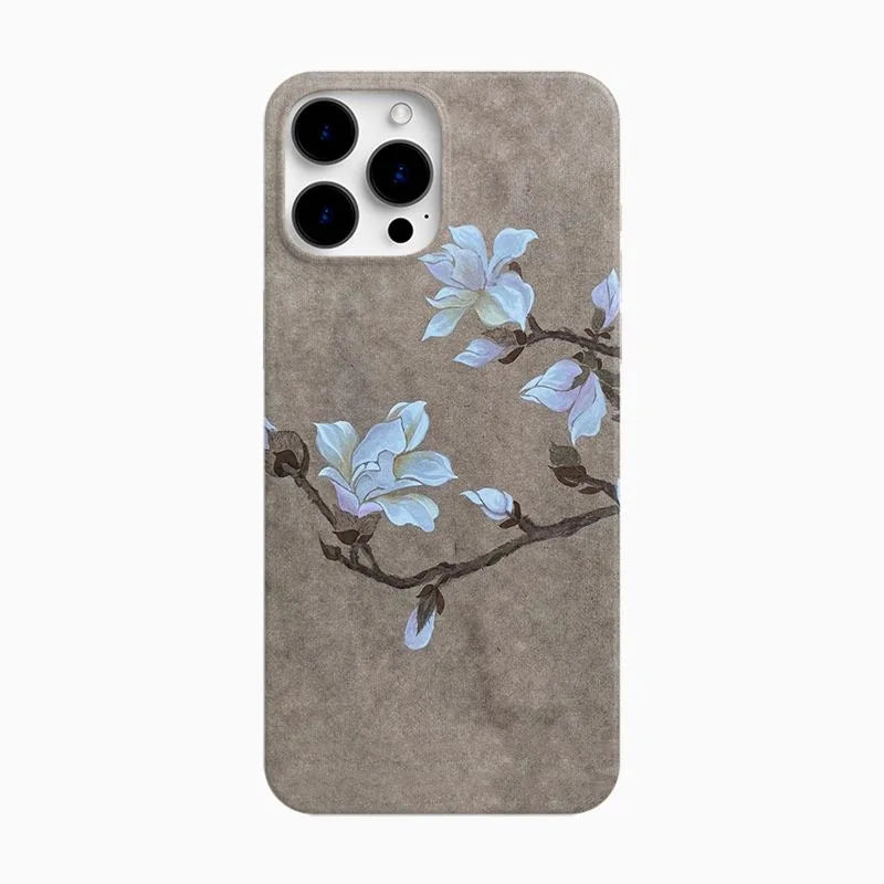 Elegant Ink Painting Case for iPhone 12 13 14 15 Pro Max