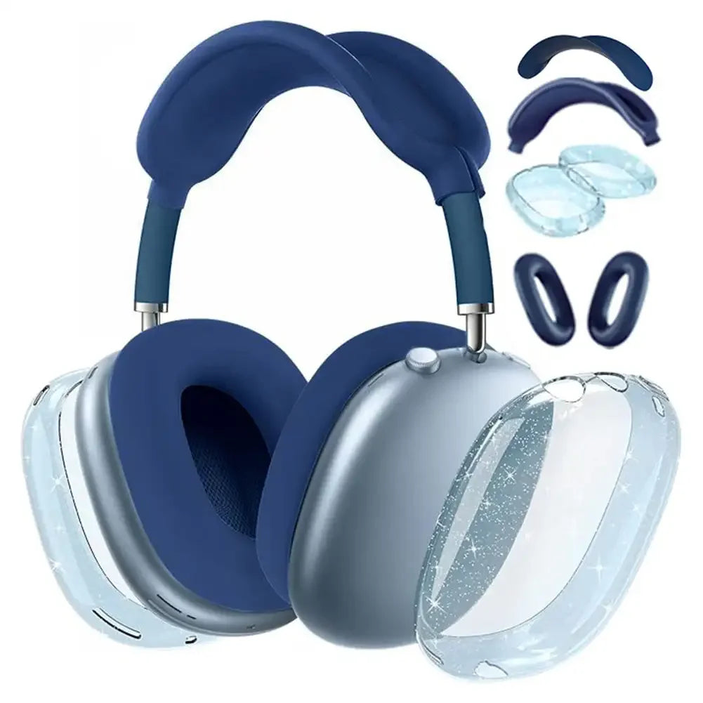 3D Transparent Anti-Fall Dust-Proof Protective Cover for AirPods Max