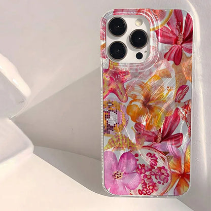 Cute Pink Sea Life Case for iPhone 16 15 14 13 12 11 Pro Max SE2