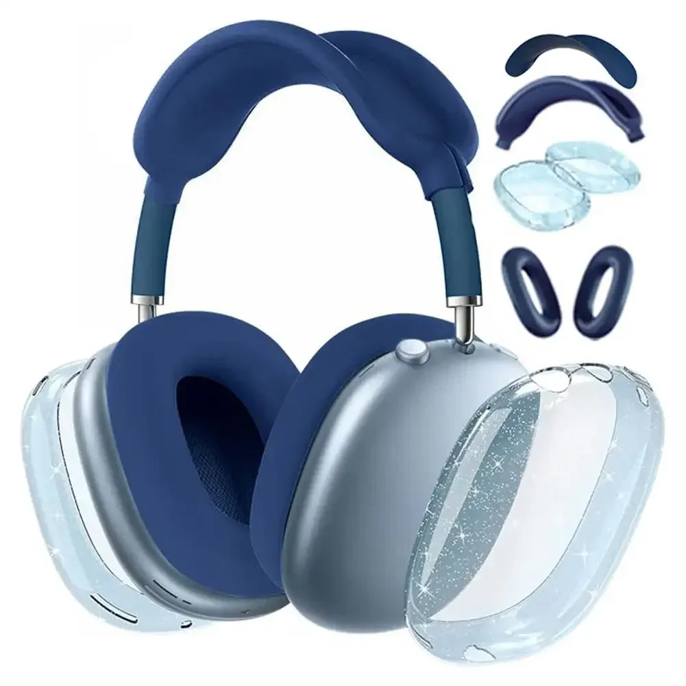 3D Transparent Anti-Scratch Case for AirPods Max - Soft Protective Cover