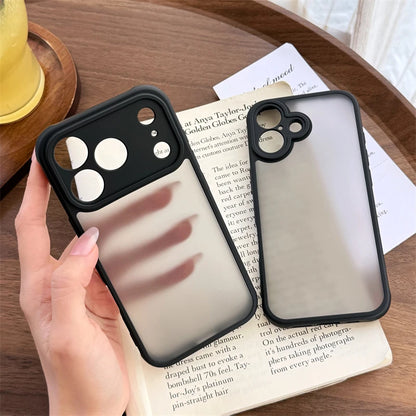 Luxury Matte Clear Armor Case for iPhone 17–11 Pro Max Shockproof Cover