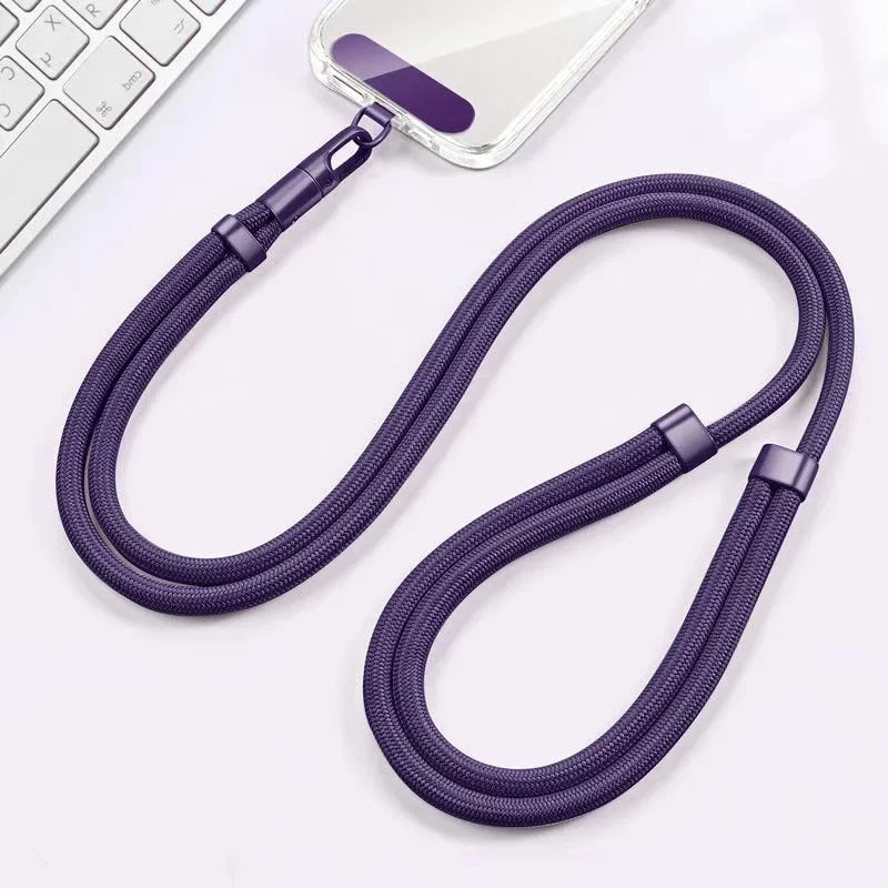 Adjustable Crossbody Phone Lanyard – Neck Strap with Patch for iPhone & Cell Phones