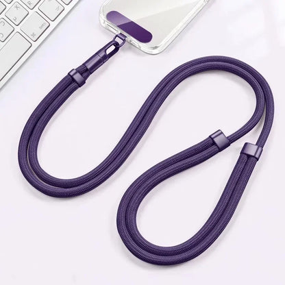Adjustable Crossbody Phone Lanyard – Neck Strap with Patch for iPhone & Cell Phones