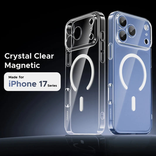 Transparent MagSafe Case for iPhone 17 Air 17 16E 16 15 14 13 12 11 Pro Max