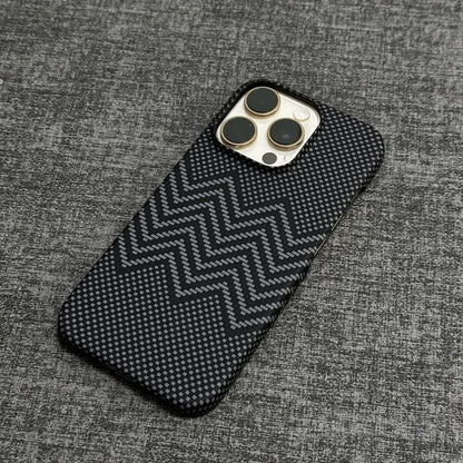 Carbon Fiber MagSafe Case for iPhone 15 14 13 Ultra Slim Magnetic Hard Cover