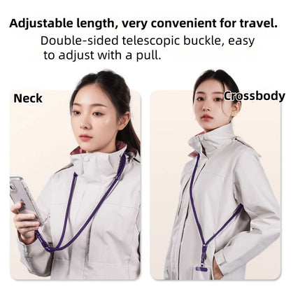 Universal Phone Lanyard with Clip – Anti-Drop, 360° Rotation Strap