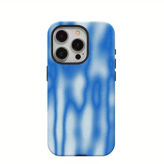 Luxury Blue Design Case for iPhone 16–7 Pro Max Double-Layer Cover