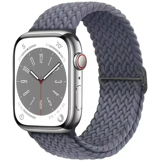 Braided Elastic Strap for Apple Watch Ultra 2 49mm Series 10 9 8 7 SE 6 5 4