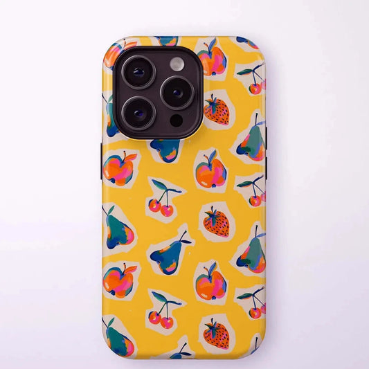 Luxury Full-Screen Fruit Case for iPhone 17–11 Pro Max Double-Layer Cover