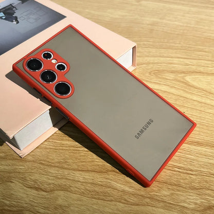 Armor Shockproof Silicone Case for Samsung Galaxy S20–S24 Ultra 5G Skin Feel Cover