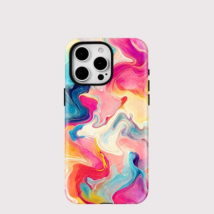 MagSafe Wireless Charging Case for iPhone 16–11 | Colorful Lines Design