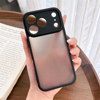 Luxury Matte Clear Armor Case for iPhone 17–11 Pro Max Shockproof Cover