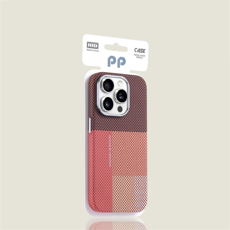 Carbon Fiber MagSafe Case for iPhone 17 Pro 16 15 14 Pro Max Alloy Lens Cover