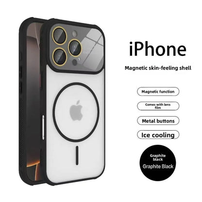 Shockproof Magnetic Case with Full Lens Protection – For iPhone 16–17 Air Pro Max