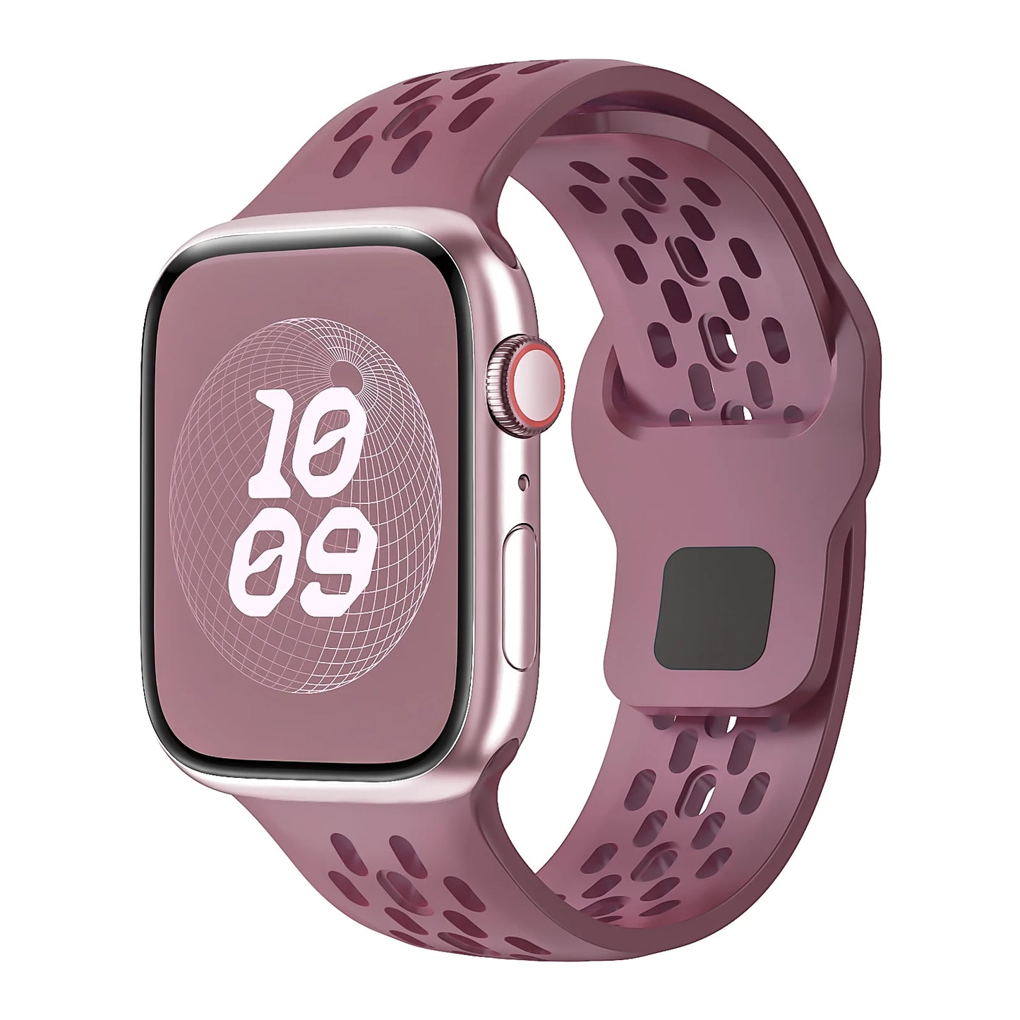 Silicone Band for Apple Watch Series 3–10 Ultra, Adjustable Strap 38mm–49mm Bracelet