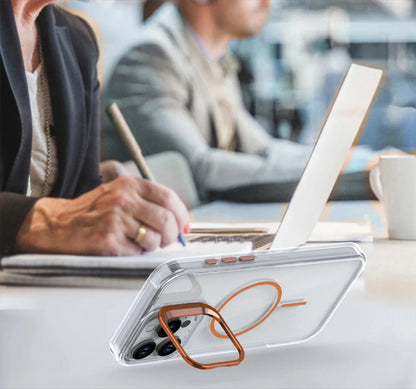 MagSafe Invisible Lens Stand Clear Case for iPhone 17 16 15 14 13 12 11 Pro Max