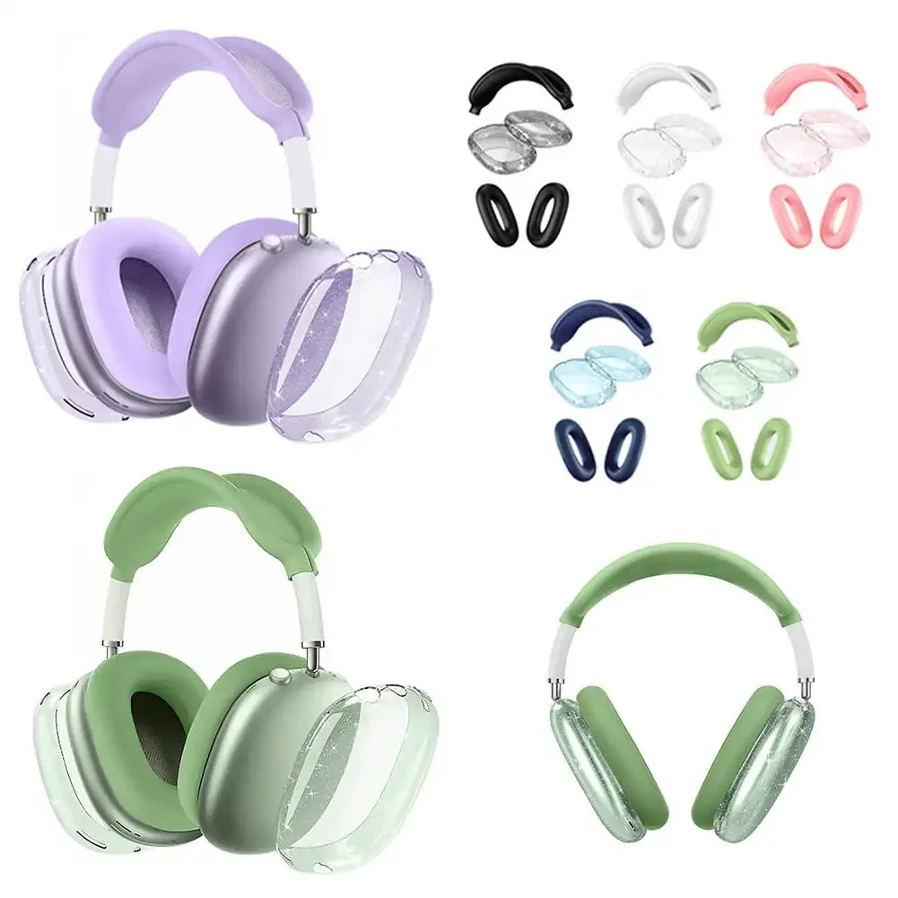 3D Transparent Anti-Fall Dust-Proof Protective Cover for AirPods Max