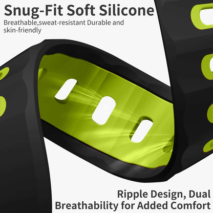 2PCS Silicone Strap Band for Apple Watch Ultra 49mm Series 9 8 7 6 5 4 3 SE