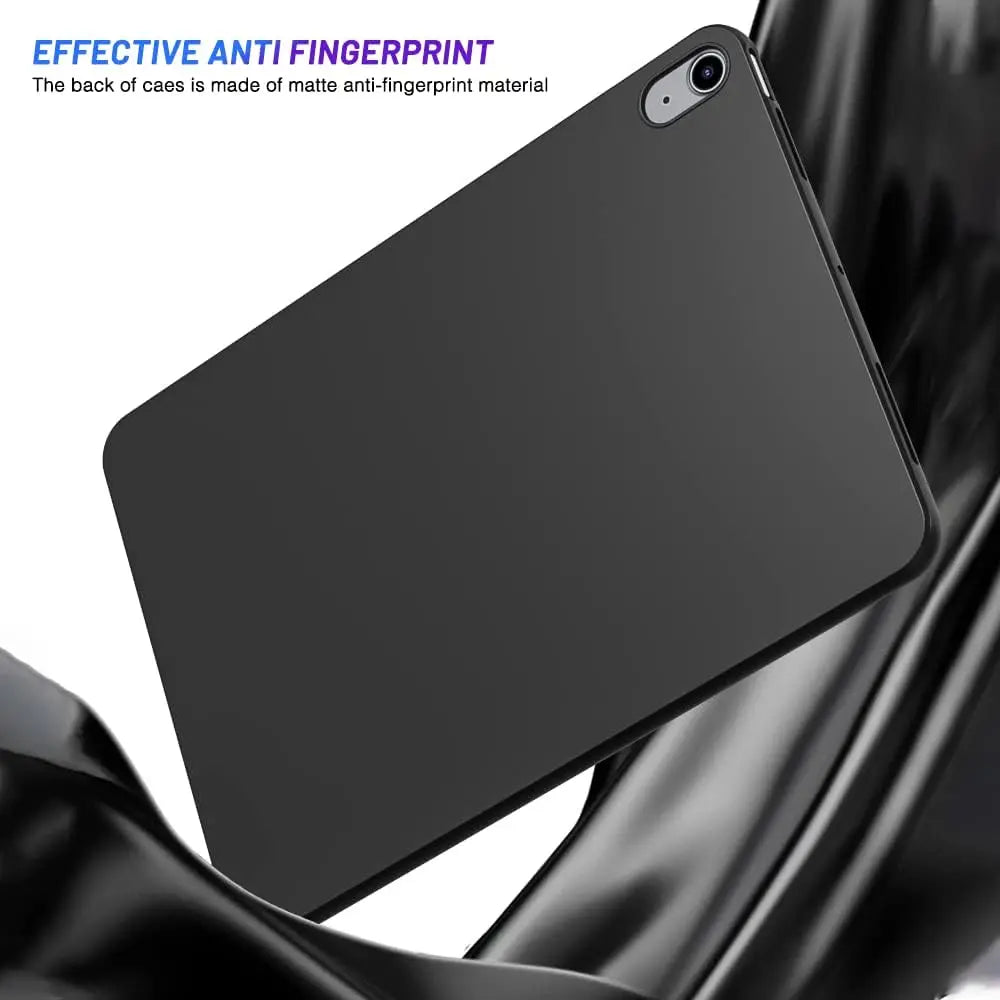Soft Silicone TPU Case for iPad Air, Mini, Pro & 5–10 Gen iPads – Black Cover