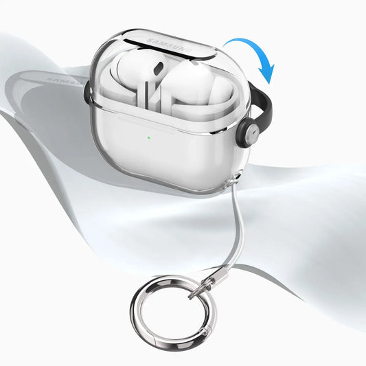 Shockproof Transparent Case with Lanyard for Galaxy Buds 3 Pro – Clear Cover