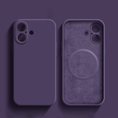 Magnetic Silicone Protective Case for iPhone 15 Pro Max / 14 Plus