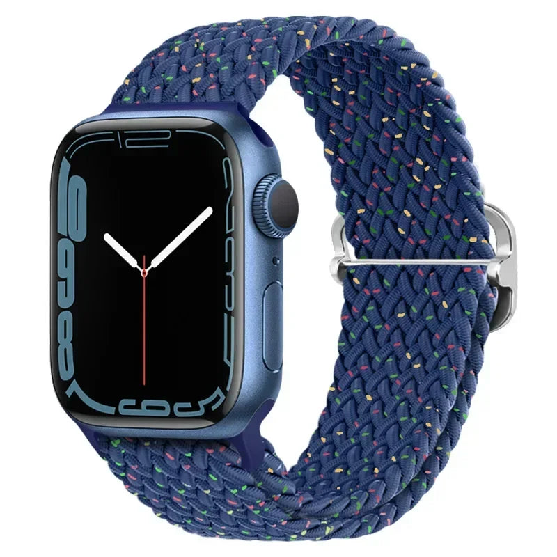 Braided Nylon Strap for Apple Watch Ultra 2/Series 10–4 Adjustable Band